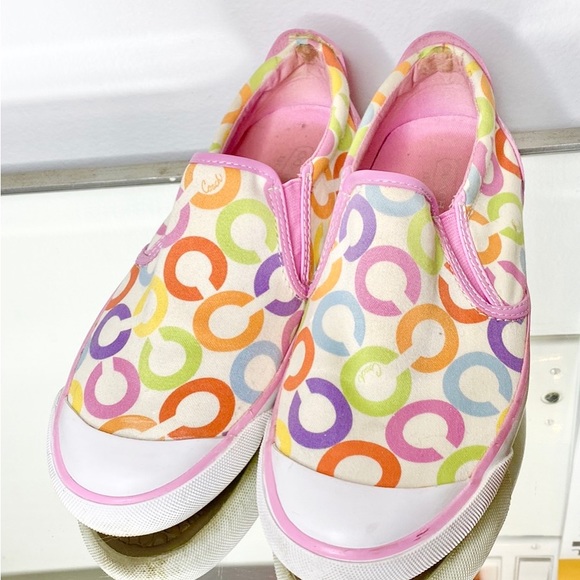 Authentic Coach slid on sneakers size 6 - Picture 2 of 6